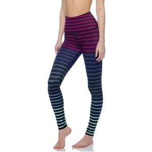 Beyond Yoga multi-color striped leggings